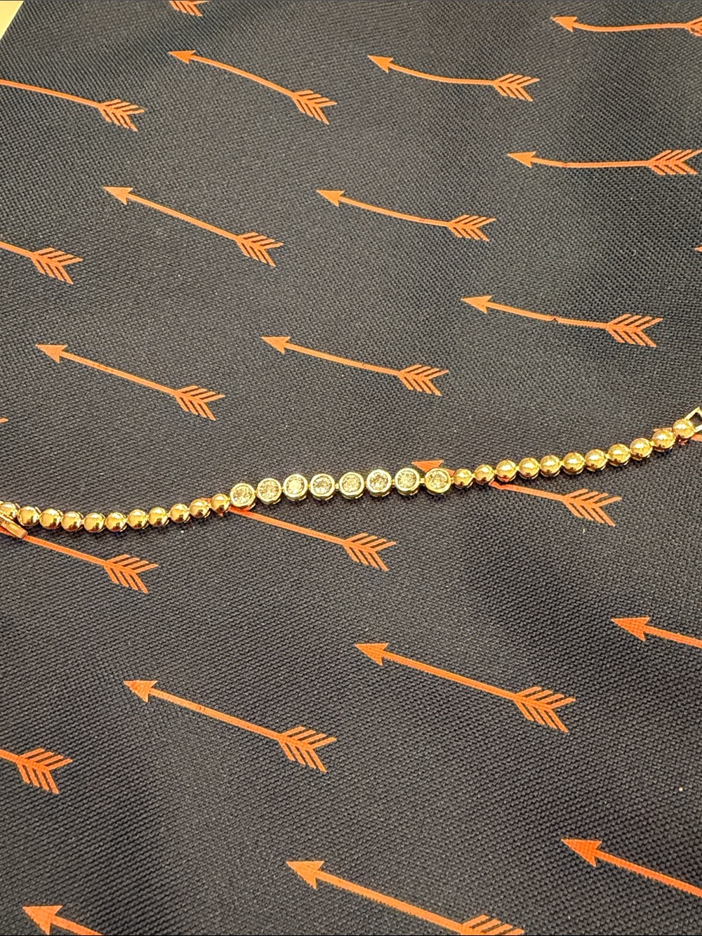 Gold-Tone Tennis Bracelet with Bezel Crystals - Women Jewelry